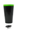 VASO POLIMERO NEGRO VERDE 500ML AMX