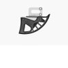 PROTECTOR DISCO TRASERO CRF250F NEGRO POLIMERO