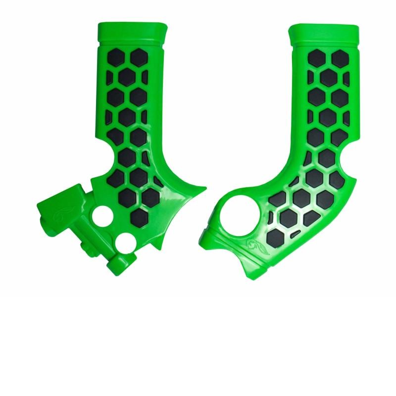 PROTECTOR CHASIS VERDE NEGRO KX250 21-22 KX450 19-