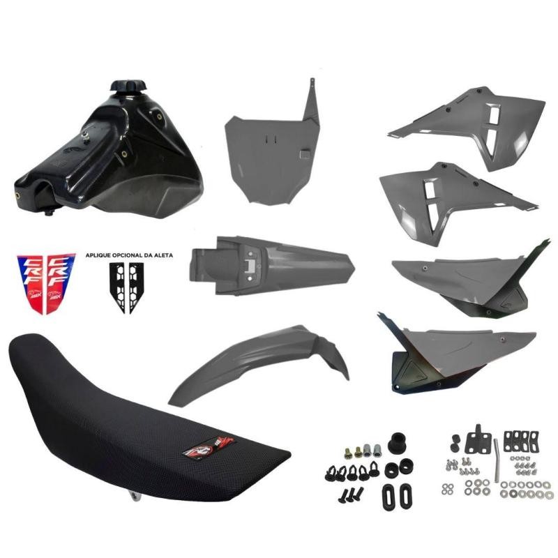KIT COMBO F25 CRF230F GRIS CON HERRAJES