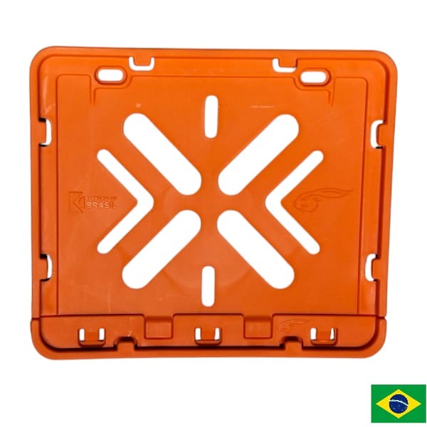 PORTA CHAPA MERCOSUR NARANJA