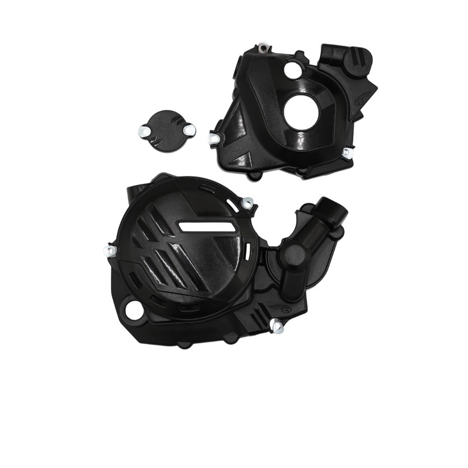 PROTECTOR COSTADO MOTOR KXF250 25+ NEGRO