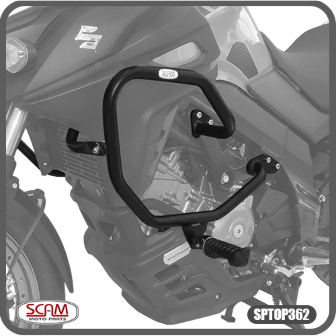 PROTECTOR MOTOR Y ENCARENADO SUZUKI V-STROM650 14+ CON POSAPIE