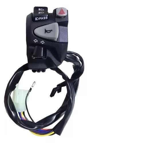 INTERUPTOR LUZ ALTA BAJA BOZINA PISCA ALERTA TITAN150 START160 TITAN160  FAN 125 UNIVERSAL PARA GTR