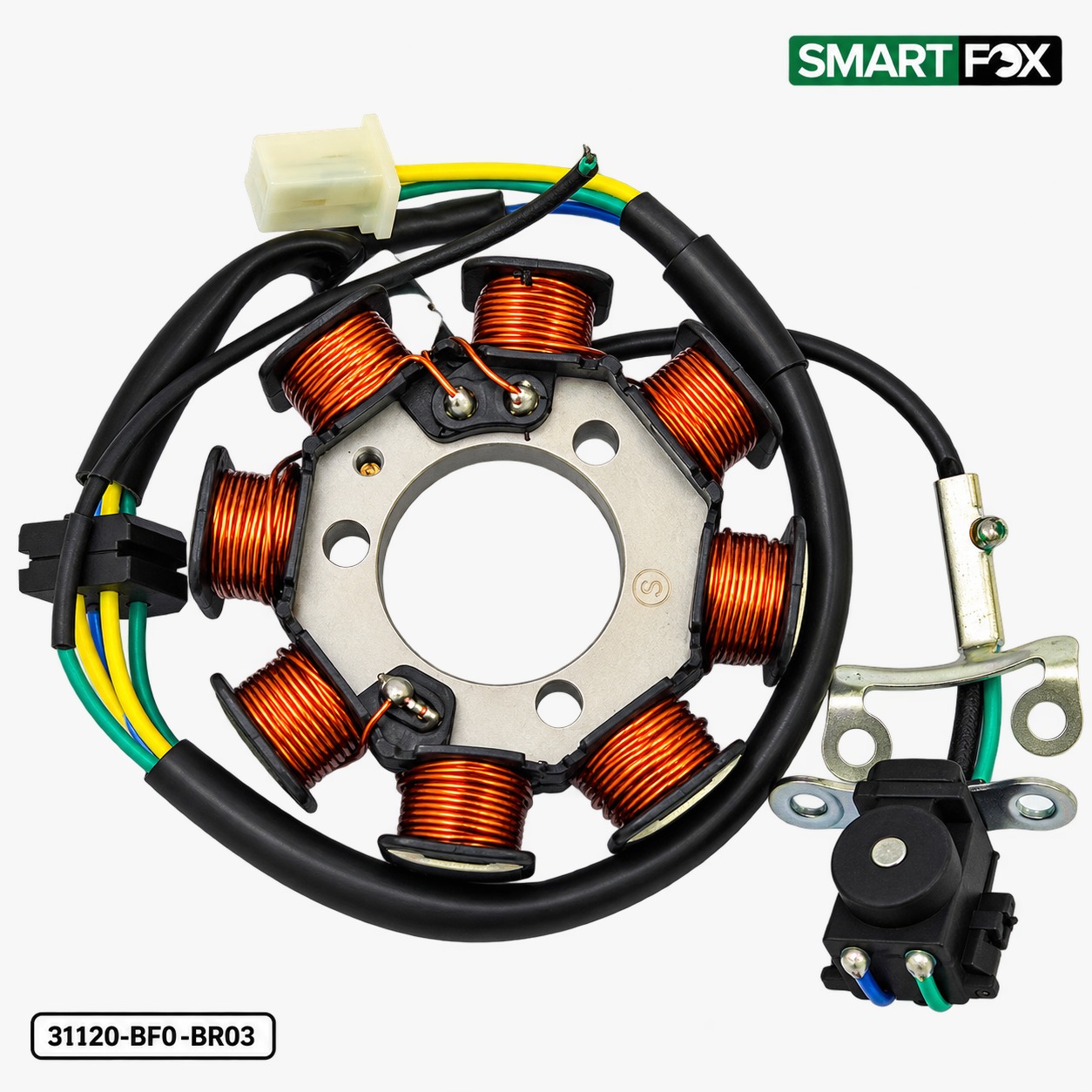 STATOR COMPLETO 8 BOBINAS BROS 125/150 03-05