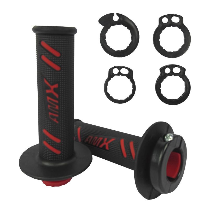 MANOPLA LOCK ON LITE CRF XR250 XRE300 NEGRO ROJO