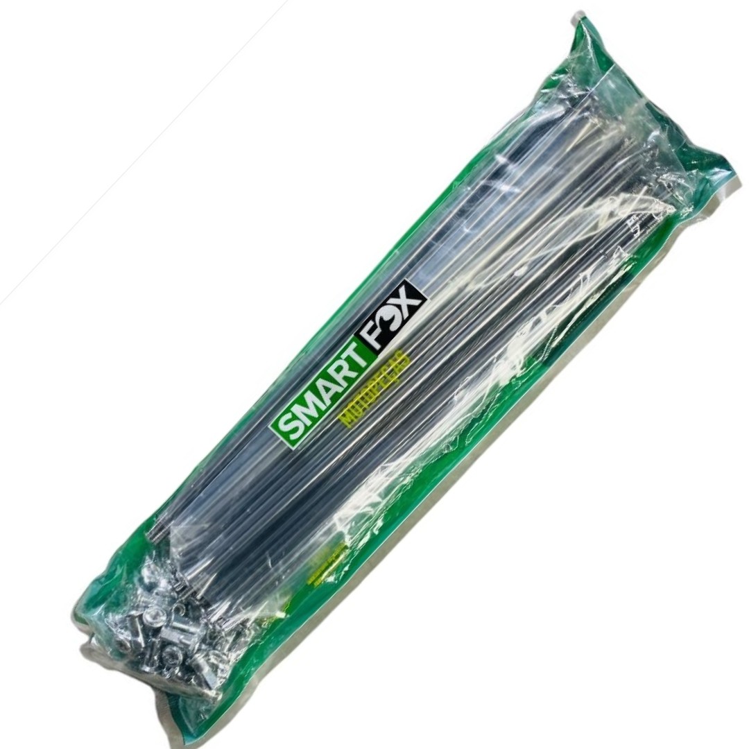 RAYSO DELANTERO/TRASERO YBR 125E-K 00-08/FACTOR 125 E-K 09-16/RD 135 90-00 4MM CROMADO REBAIXADO 165/165,5